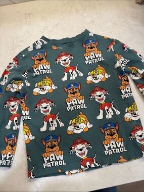 Paw Patrol Long-Sleeve Character Teal Shirt 5-6T